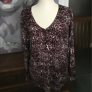 Leopard print sweater